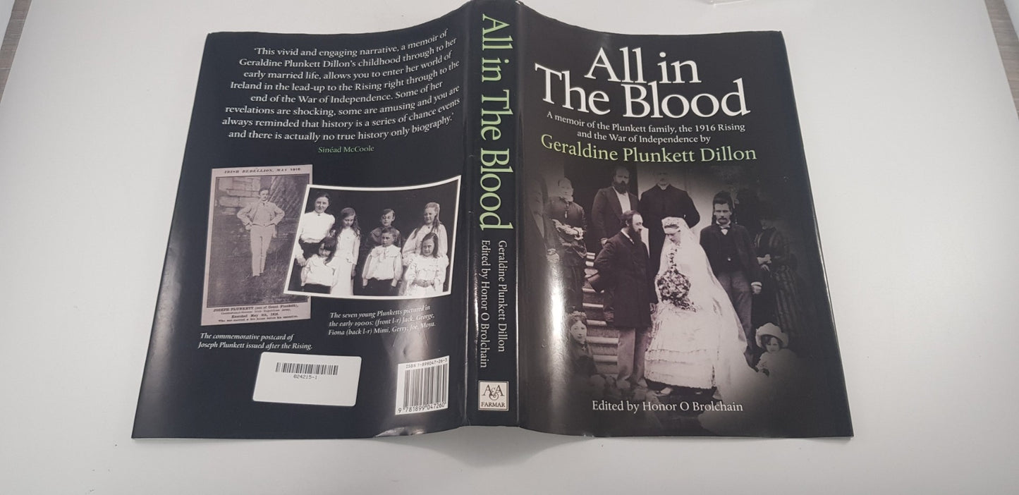 All In The Blood By Geraldine Plunkett Dillon Hardback VGC