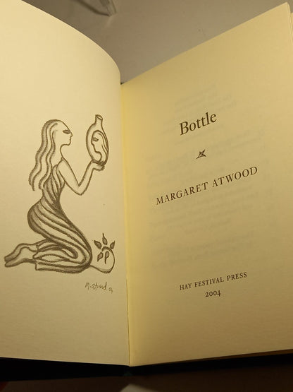 Bottle by Margaret Atwood Limited Edition Poetry Hay Festival Press 2004