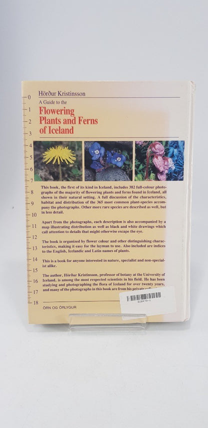 A Guide to the Flowering Plants & Ferns of Iceland By Hordur Kristinsoon Hardback GC