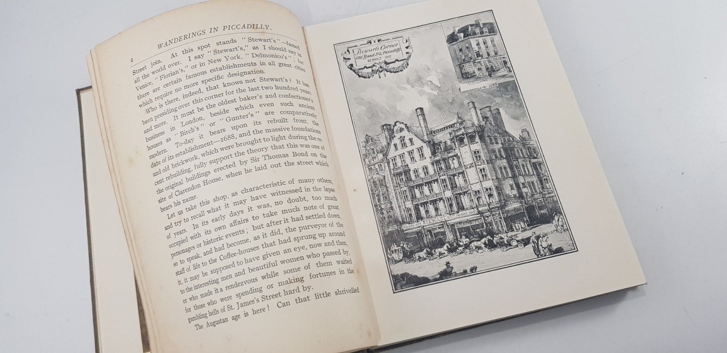 Wanderings in Piccadilly, Mayfair & Pall Mall By E. Beresford Chancellor Hardback VGC