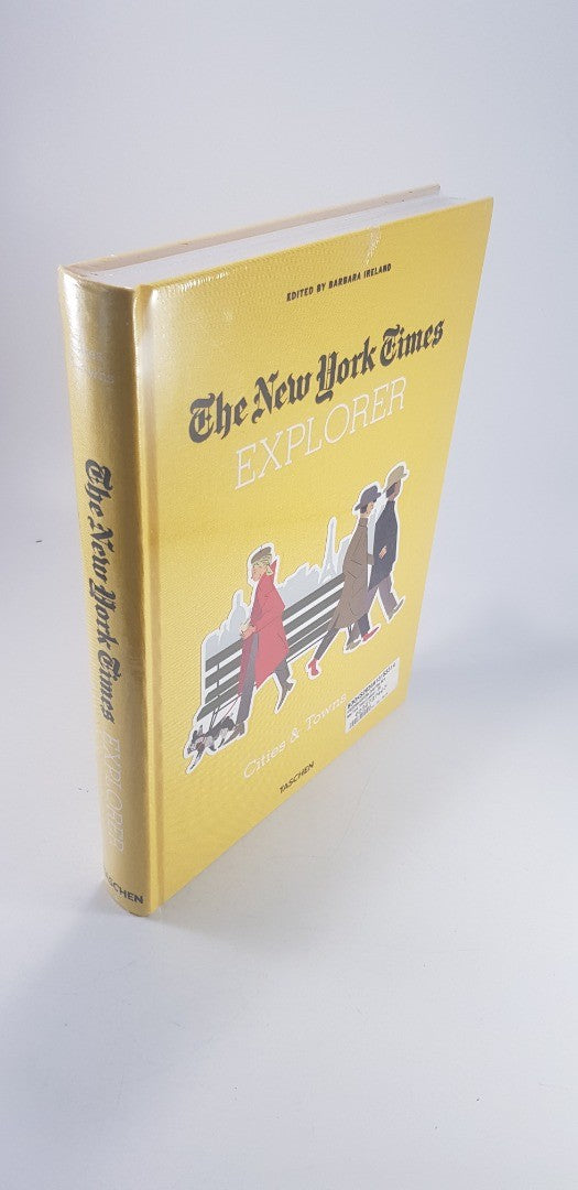 The New York Times Explorer Cities & Towns Yellow Hardcover  Brand New Rare