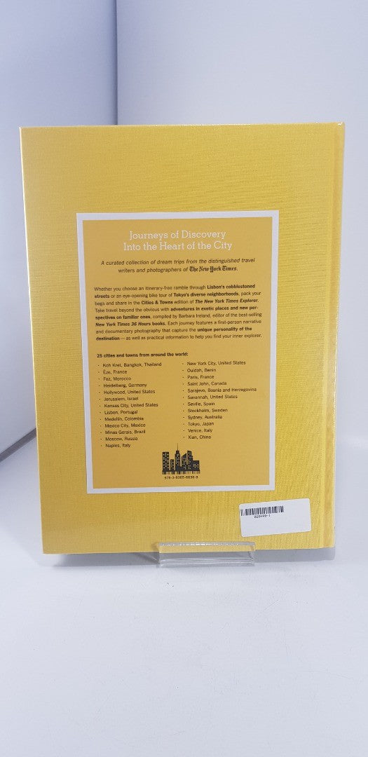 The New York Times Explorer Cities & Towns Yellow Hardcover  Brand New Rare