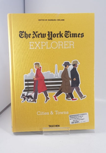 The New York Times Explorer Cities & Towns Yellow Hardcover  Brand New Rare