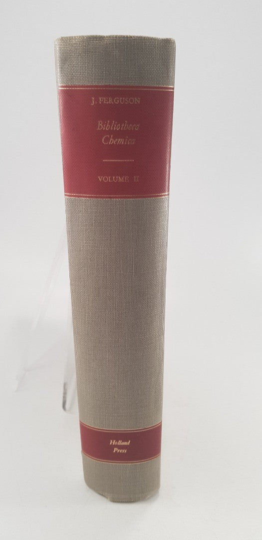 Bibliotaca Chemica Volume II By J. Ferguson Hardback VGC