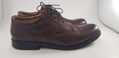 Pavers Brown Leather Brogues Lace Up Size 11 VGC