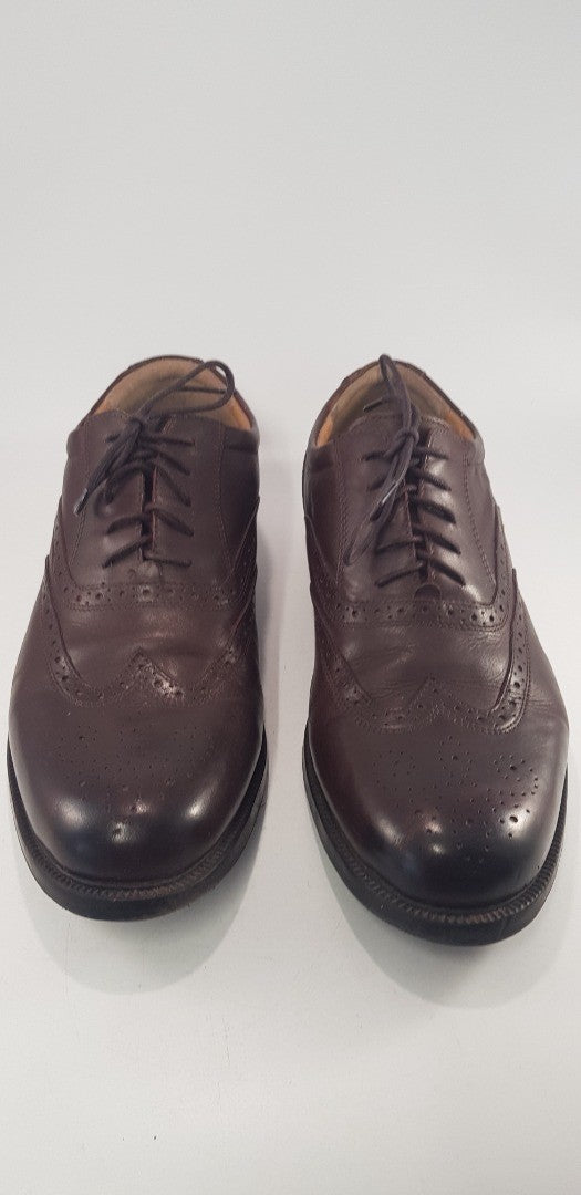 Pavers Brown Leather Brogues Lace Up Size 11 VGC