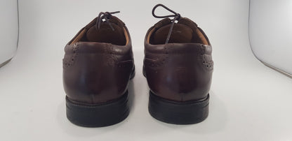 Pavers Brown Leather Brogues Lace Up Size 11 VGC