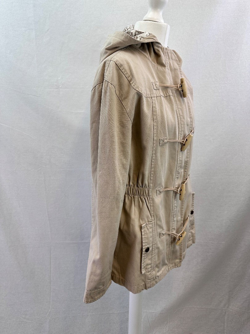 Saltrock Beige Cotton Hooded Jacket Size 10  VGC