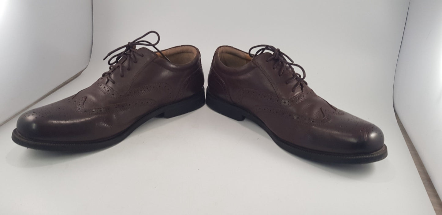 Pavers Brown Leather Brogues Lace Up Size 11 VGC