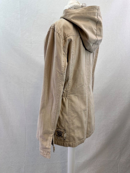 Saltrock Beige Cotton Hooded Jacket Size 10  VGC