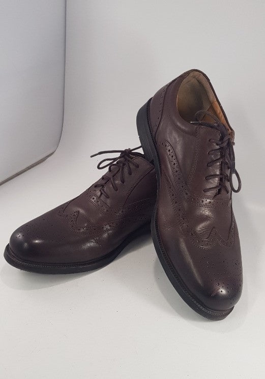 Pavers Brown Leather Brogues Lace Up Size 11 VGC