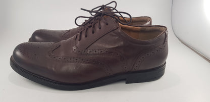 Pavers Brown Leather Brogues Lace Up Size 11 VGC