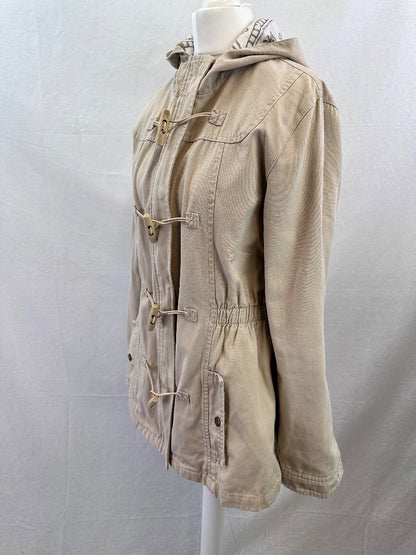 Saltrock Beige Cotton Hooded Jacket Size 10  VGC