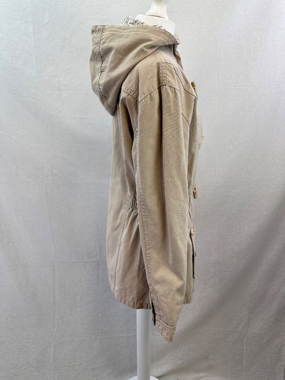 Saltrock Beige Cotton Hooded Jacket Size 10  VGC