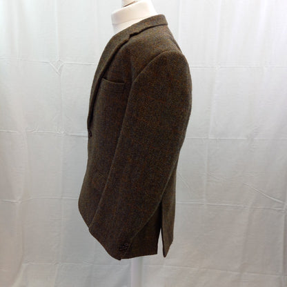 Harris Tweed Hand Woven Blazer Jacket Vintage 2XL Excellent Condition