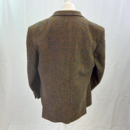 Harris Tweed Hand Woven Blazer Jacket Vintage 2XL Excellent Condition