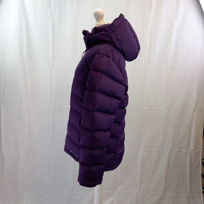 Mountain Warehouse Purple Puffer Coat Extreme Detachable Hood UK 12 Excellent