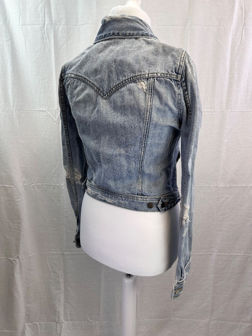 Abercrombie And Fitch Denim Jacket Women Large