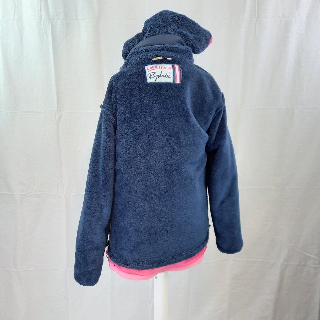 Rydale Kilnsey Jacket Size L Pink with Blue Fleece Detachable Inner Lining Excellent