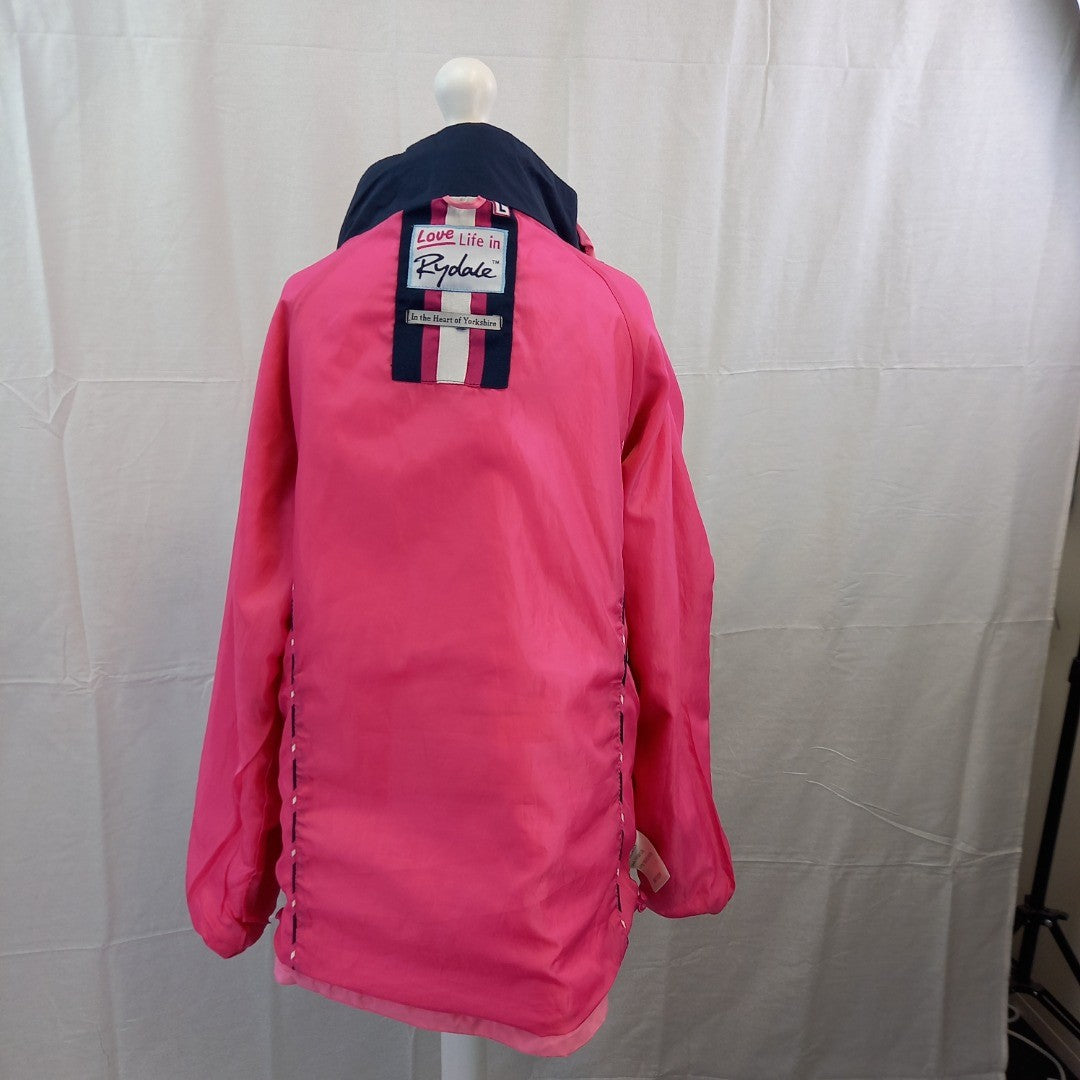 Rydale Kilnsey Jacket Size L Pink with Blue Fleece Detachable Inner Lining Excellent