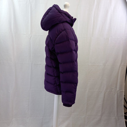 Mountain Warehouse Purple Puffer Coat Extreme Detachable Hood UK 12 Excellent