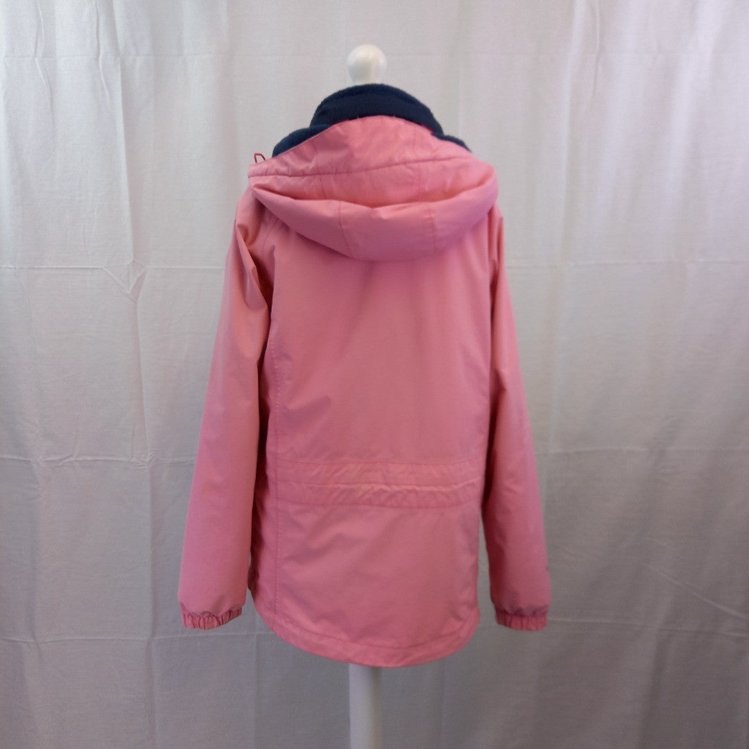 Rydale Kilnsey Jacket Size L Pink with Blue Fleece Detachable Inner Lining Excellent