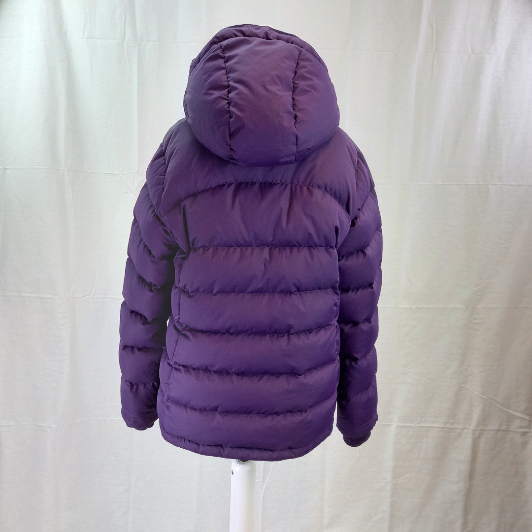 Mountain Warehouse Purple Puffer Coat Extreme Detachable Hood UK 12 Excellent