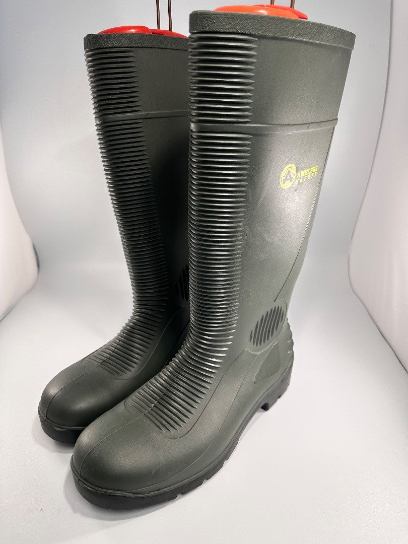 Amblers Green Wellies Safety Steel Toe Cap 2004 Size UK 8 Brand New