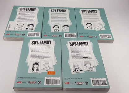 Spy X Family x5 Paperback Books Excellent Condition