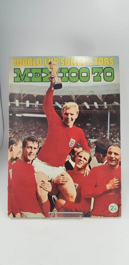 World Cup Soccer Stars Mexico 1970 Football Sticker Book Complete Vintage