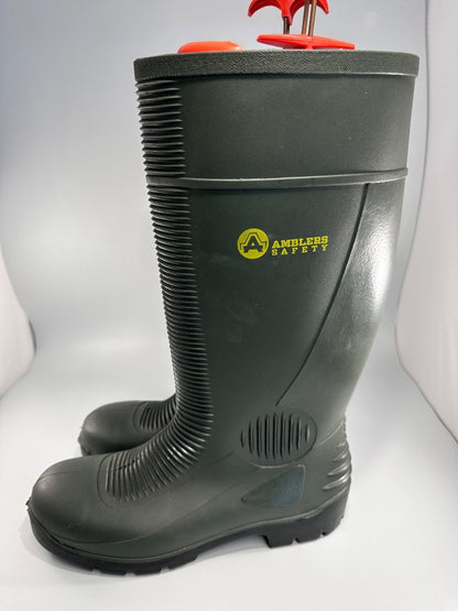 Amblers Green Wellies Safety Steel Toe Cap 2004 Size UK 8 Brand New