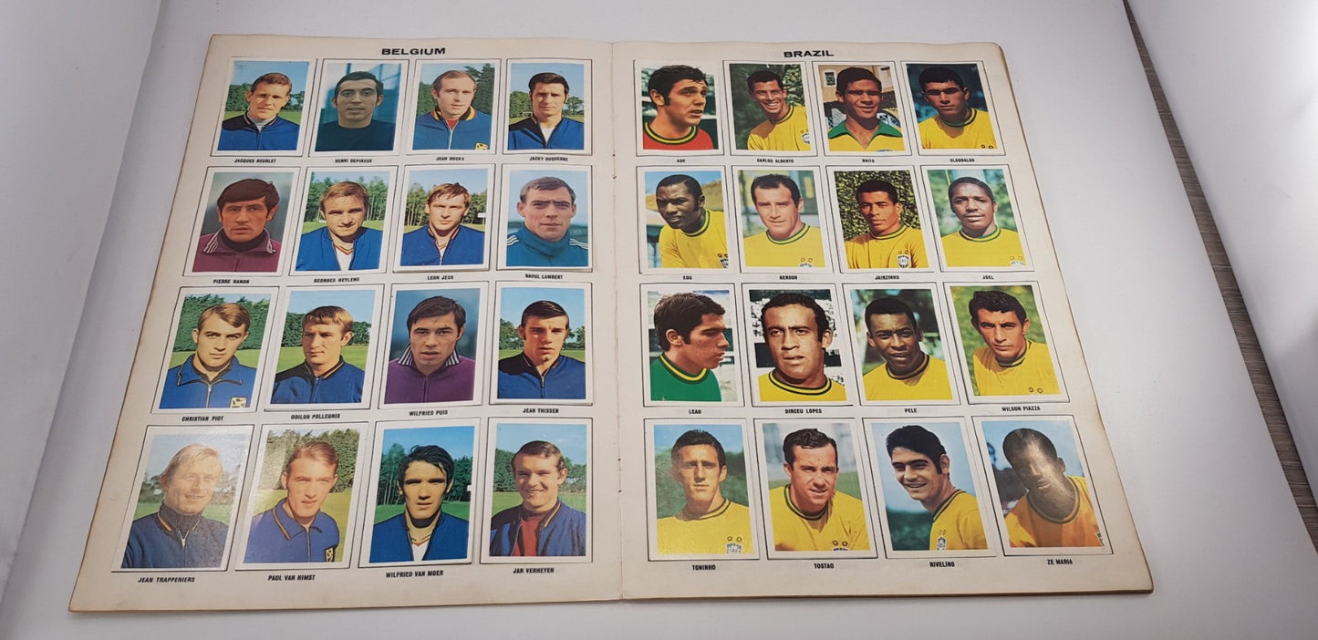 World Cup Soccer Stars Mexico 1970 Football Sticker Book Complete Vintage