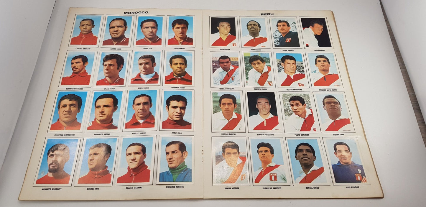 World Cup Soccer Stars Mexico 1970 Football Sticker Book Complete Vintage