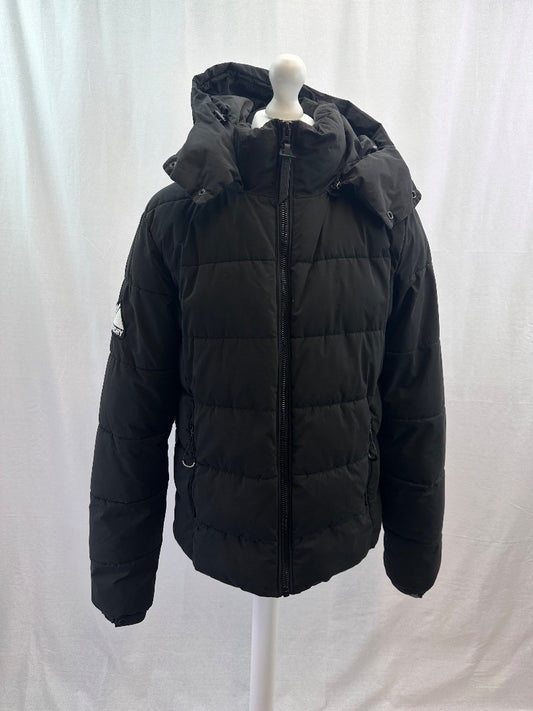 Superdry Altitude Performance Black Puffa Jacket - Size Large