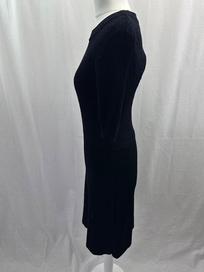 Cos Black Stretchy Knee Length Dress Size XS Excellent Condition