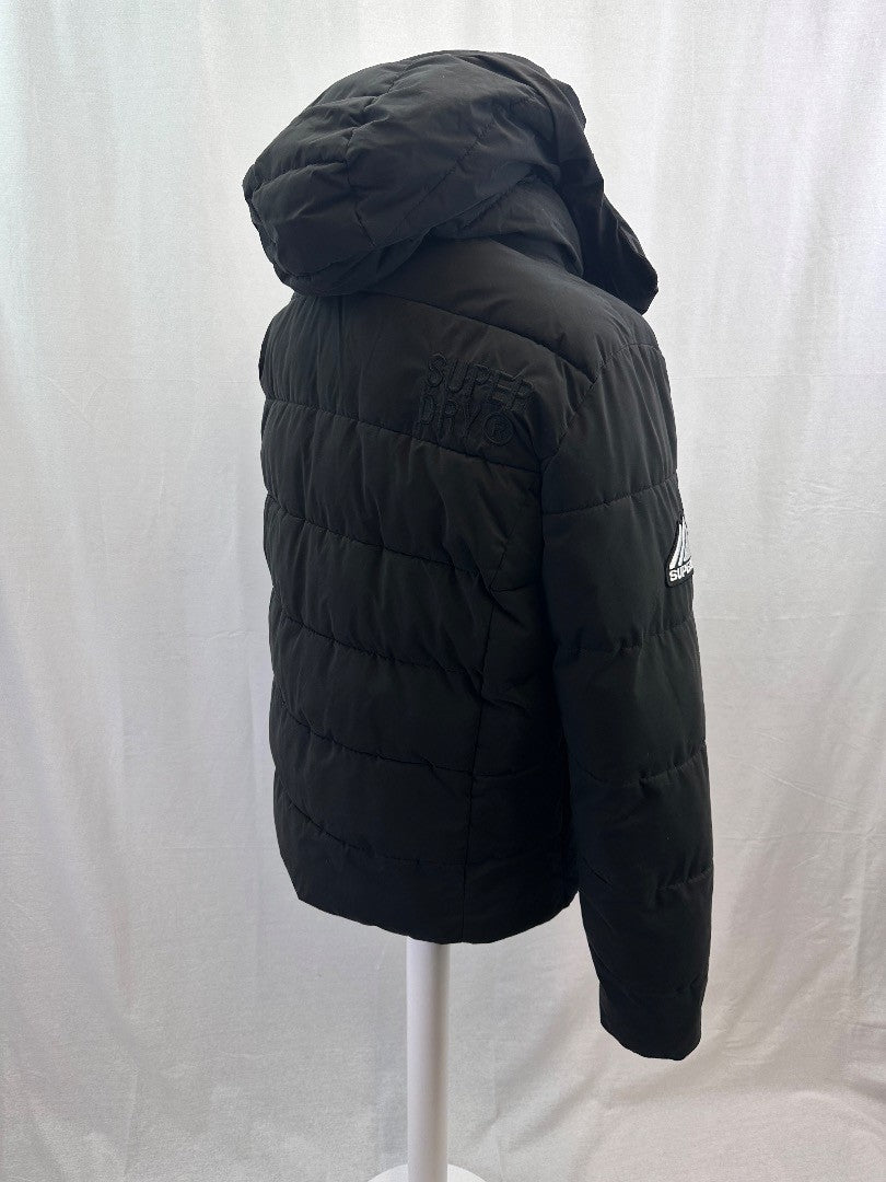 Superdry Altitude Performance Black Puffa Jacket - Size Large