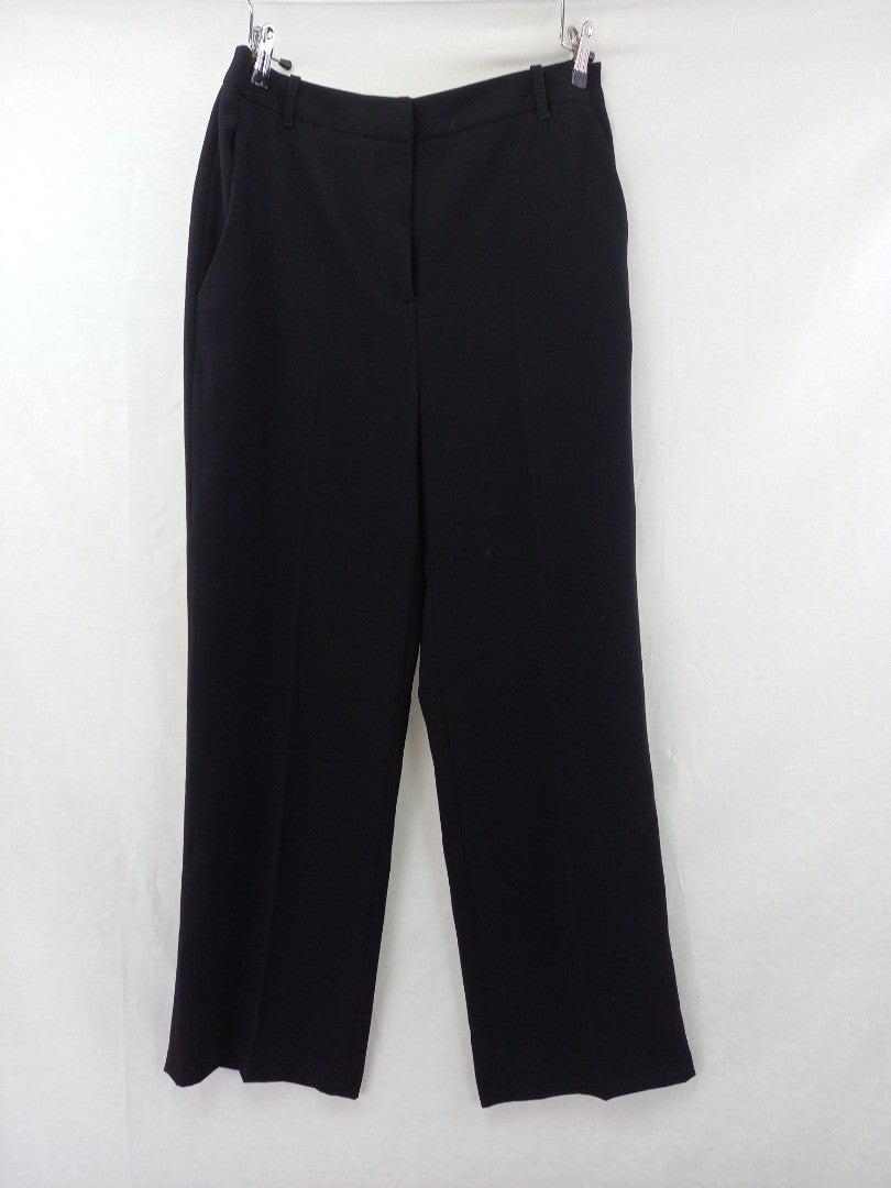 john lewis black wide leg trousers size 12