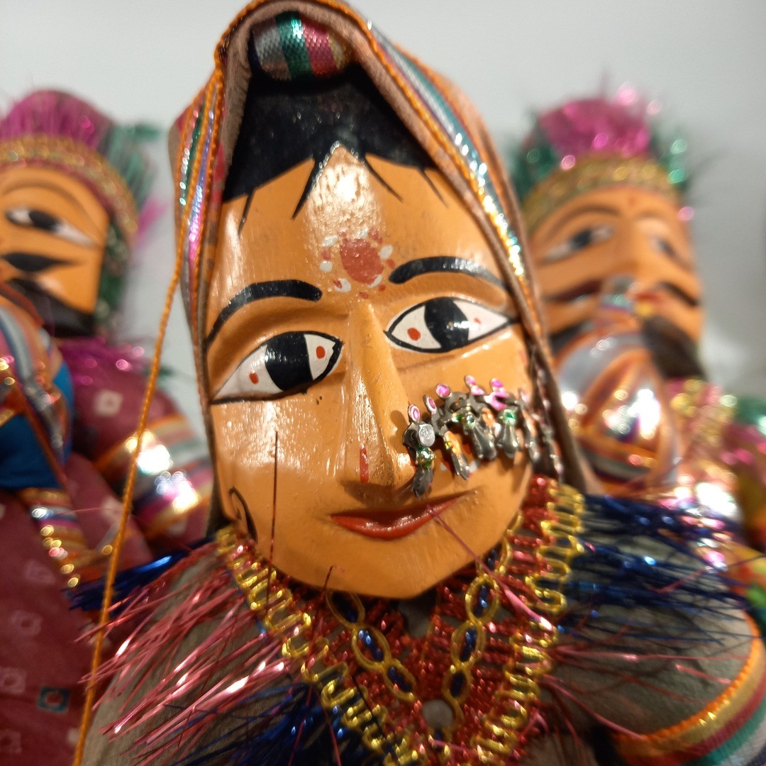 Traditional Indian Puppet Set of 6 Hand Made