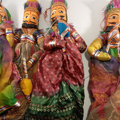 Traditional Indian Puppet Set of 6 Hand Made