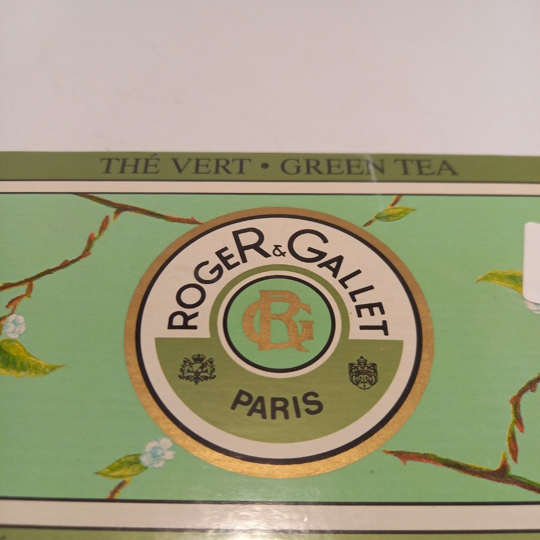 Roger & Gallet Soap Bars x 3 Green Tea The Vert New & Sealed