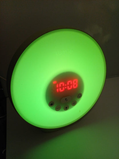 Lumie Sunrise Alarm Sunrise Wake-up Clock Sunset Sleep Feature Lamp Multicolour