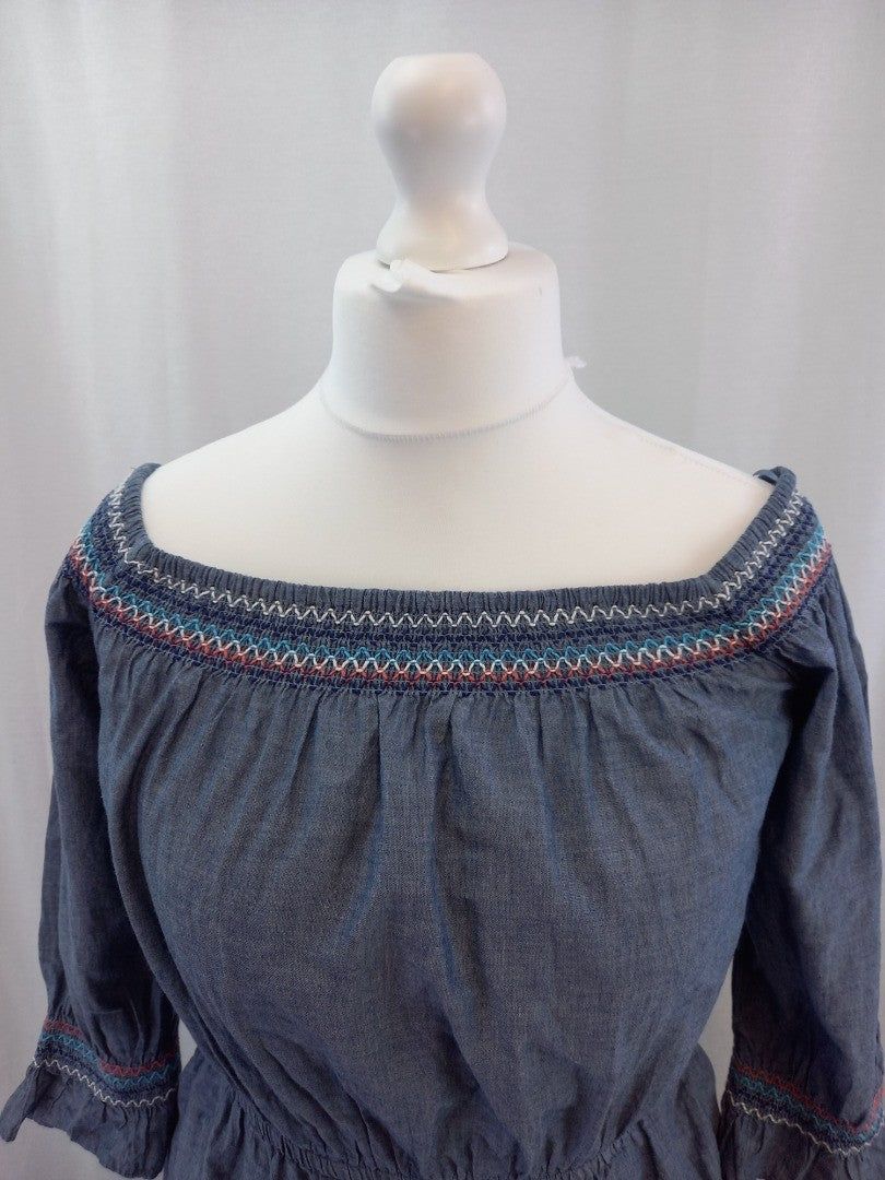 & other stories dress denim blue eur38