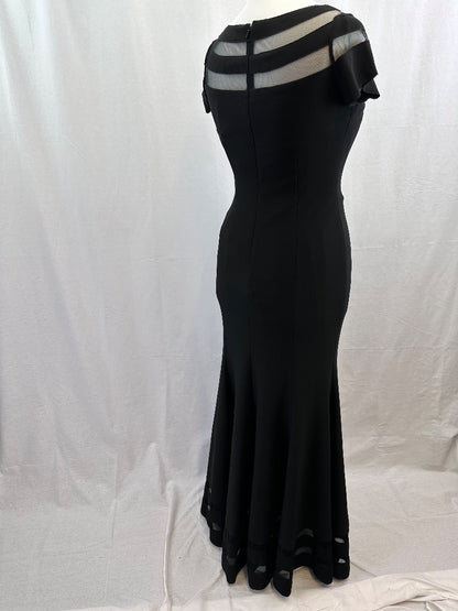 Js Collection Black Dress Maxi EU 38 UK 12 Formal Smart Excellent