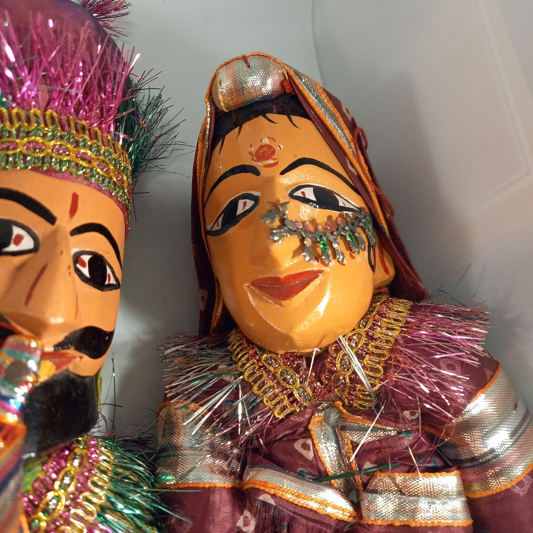 Traditional Indian Puppet Set of 6 Hand Made