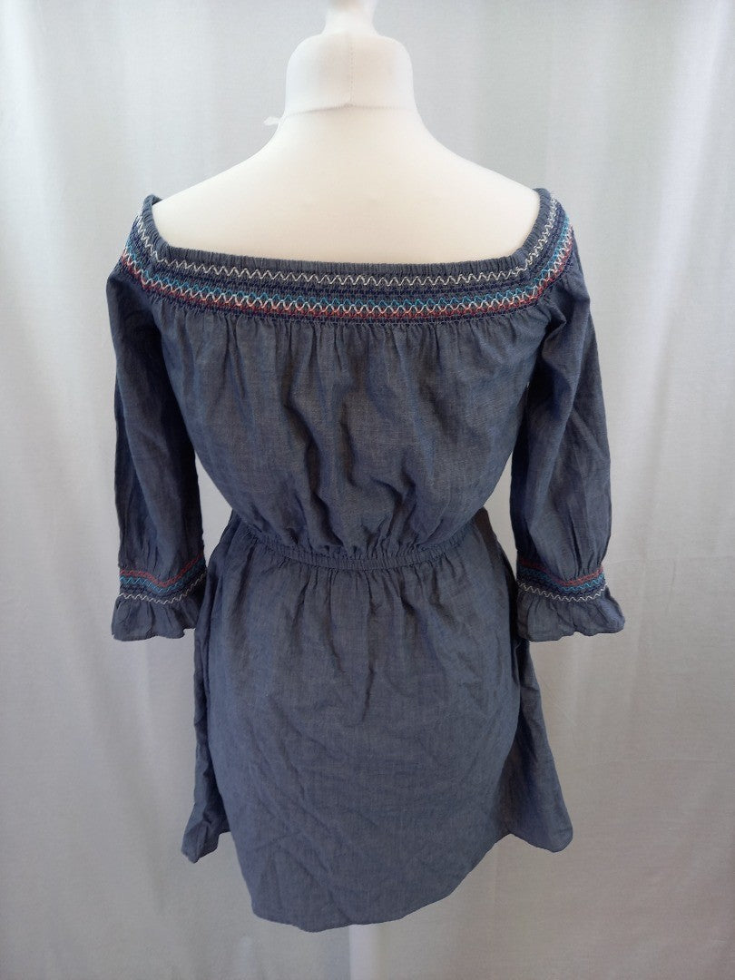 & other stories dress denim blue eur38