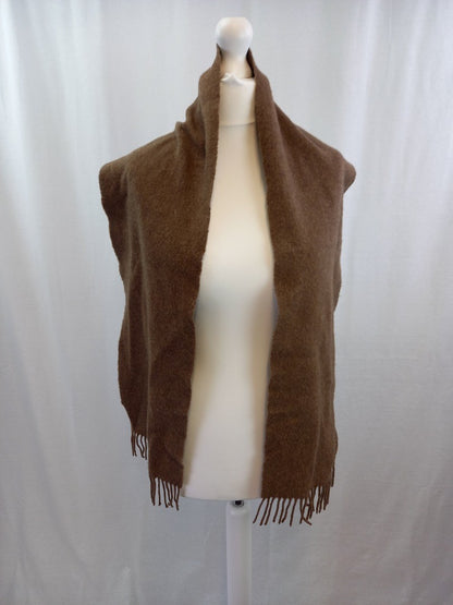 elgin 100% cashmere scarf scotland brown johnstons wrap