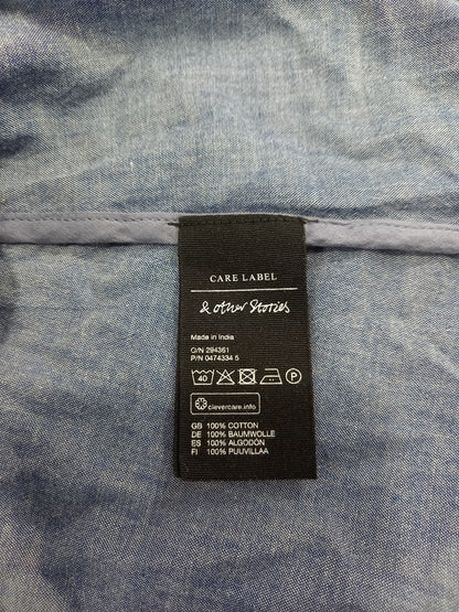 & other stories dress denim blue eur38