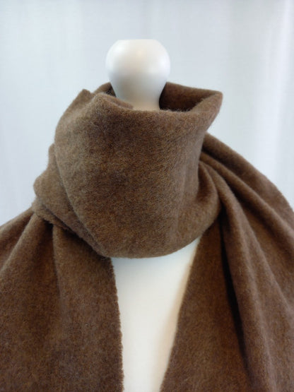 elgin 100% cashmere scarf scotland brown johnstons wrap