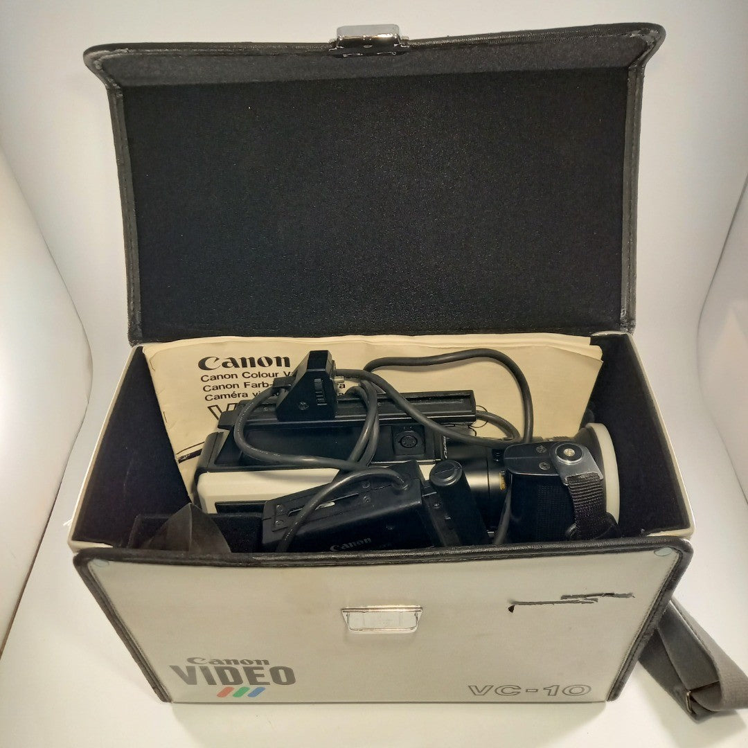 Canon VC-10 Semi Professional Video Camera With Case + Accessories Rare Vintage *Untested*