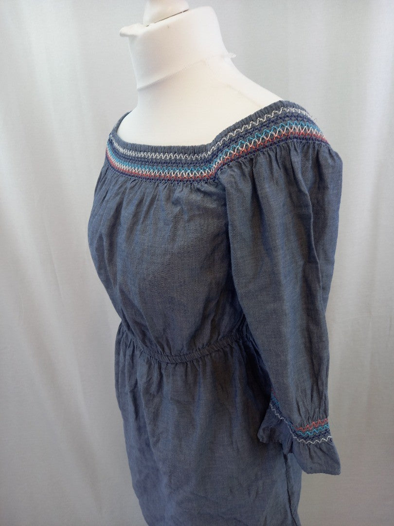 & other stories dress denim blue eur38